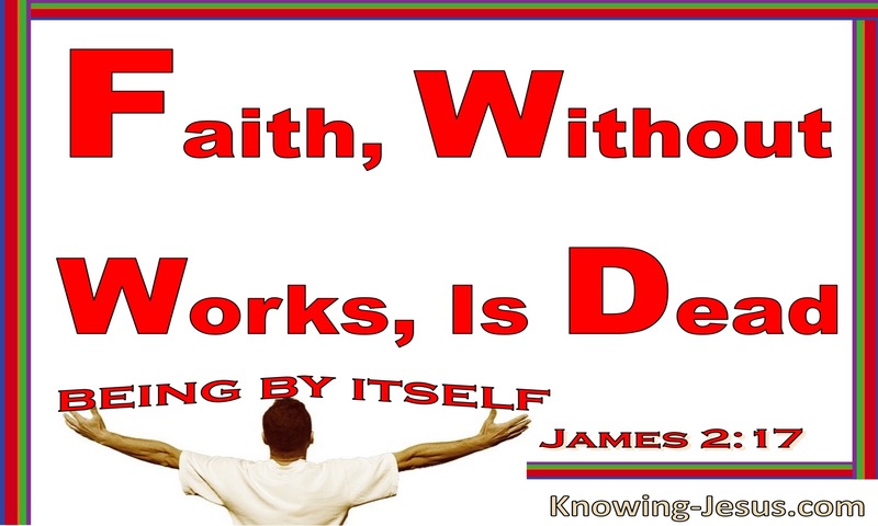 James 2:17 Faith Without Works Is Dead (red)